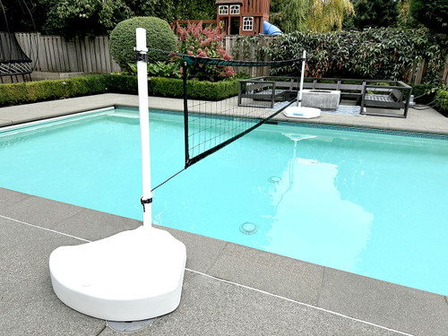 30" Tall Volleyball Net Set-Up Above The Water