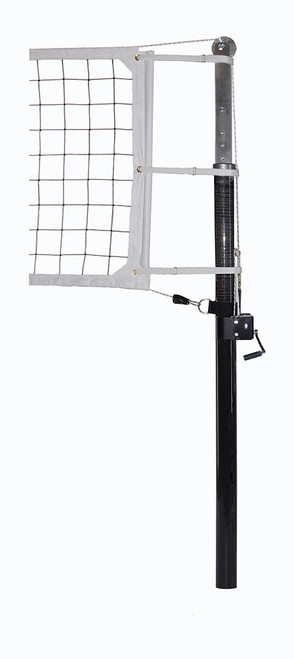 3" Patriot Pin-Stop HYBRID Carbon Base / Aluminum Upper Volleyball System With Stainless Steel Shields