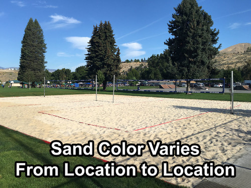 Volleyball Sand Example (Color and texture may vary based on location)