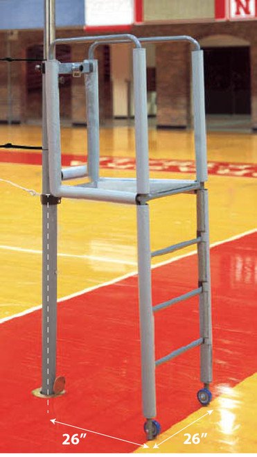 Steel Clamp-On Referee Stand with Tubular Padding