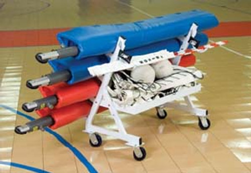 Four Pole Volleyball Transport Cart