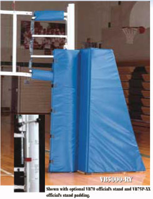 Indoor Volleyball Pole - VB60 Stationary Aluminum Volleyball Standards Only