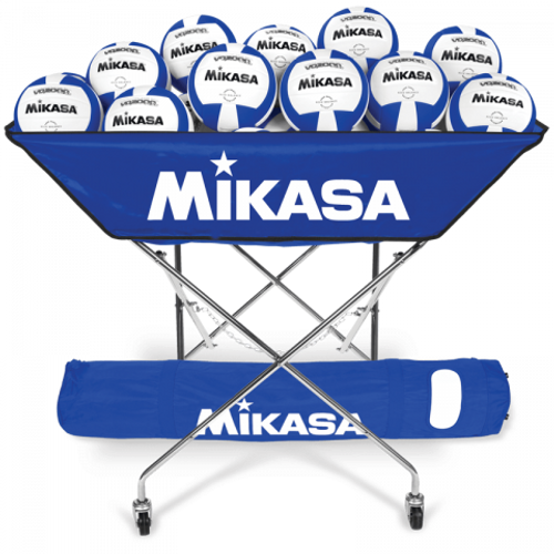 Mikasa Hammock Style Volleyball Cart Royal Blue